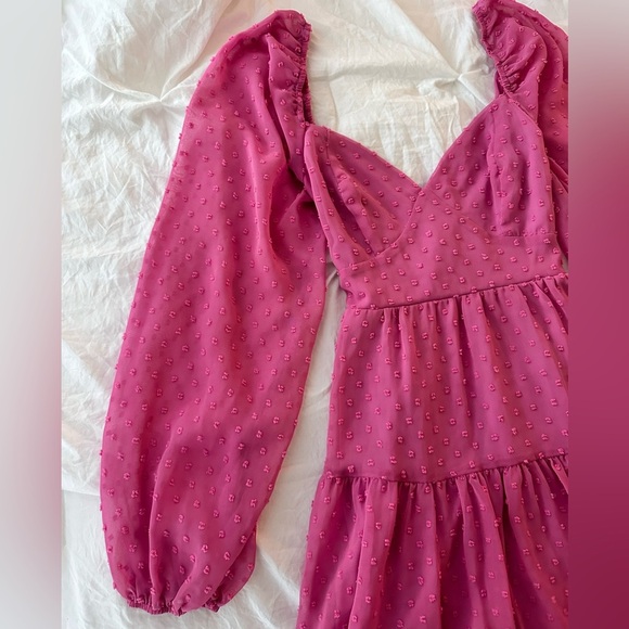 Lulu’s Pink Long Sleeve Mini Dress Size XS - Picture 7 of 10